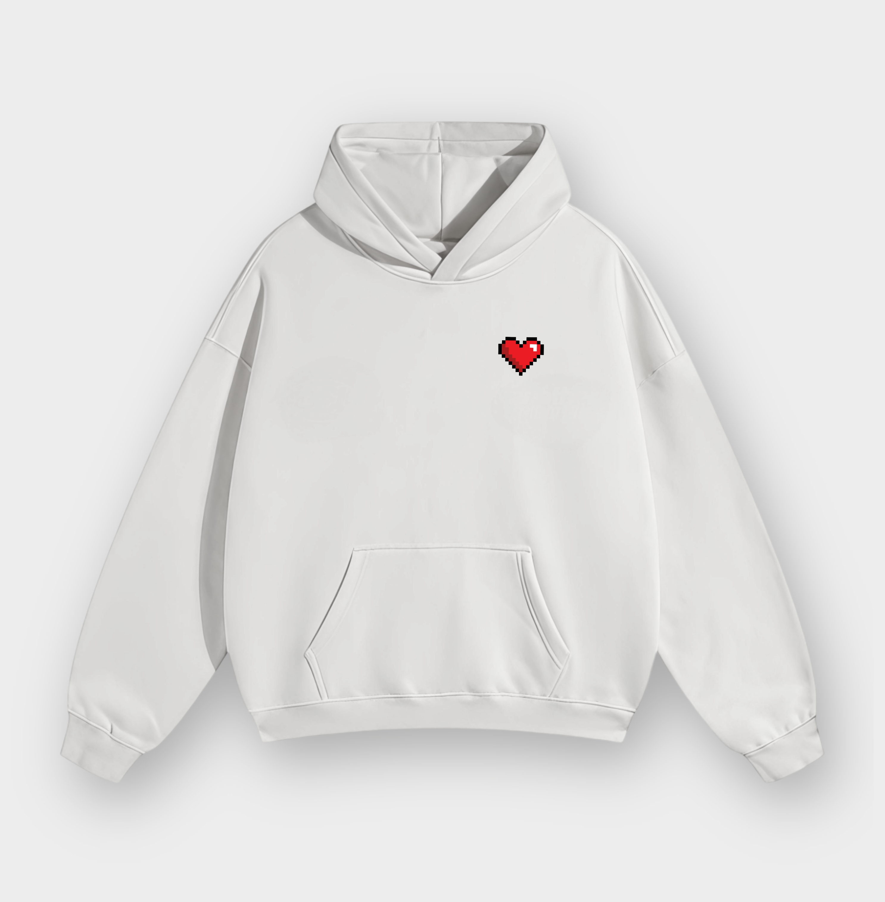 “Confused Heart” Premium Oversized Hoodie