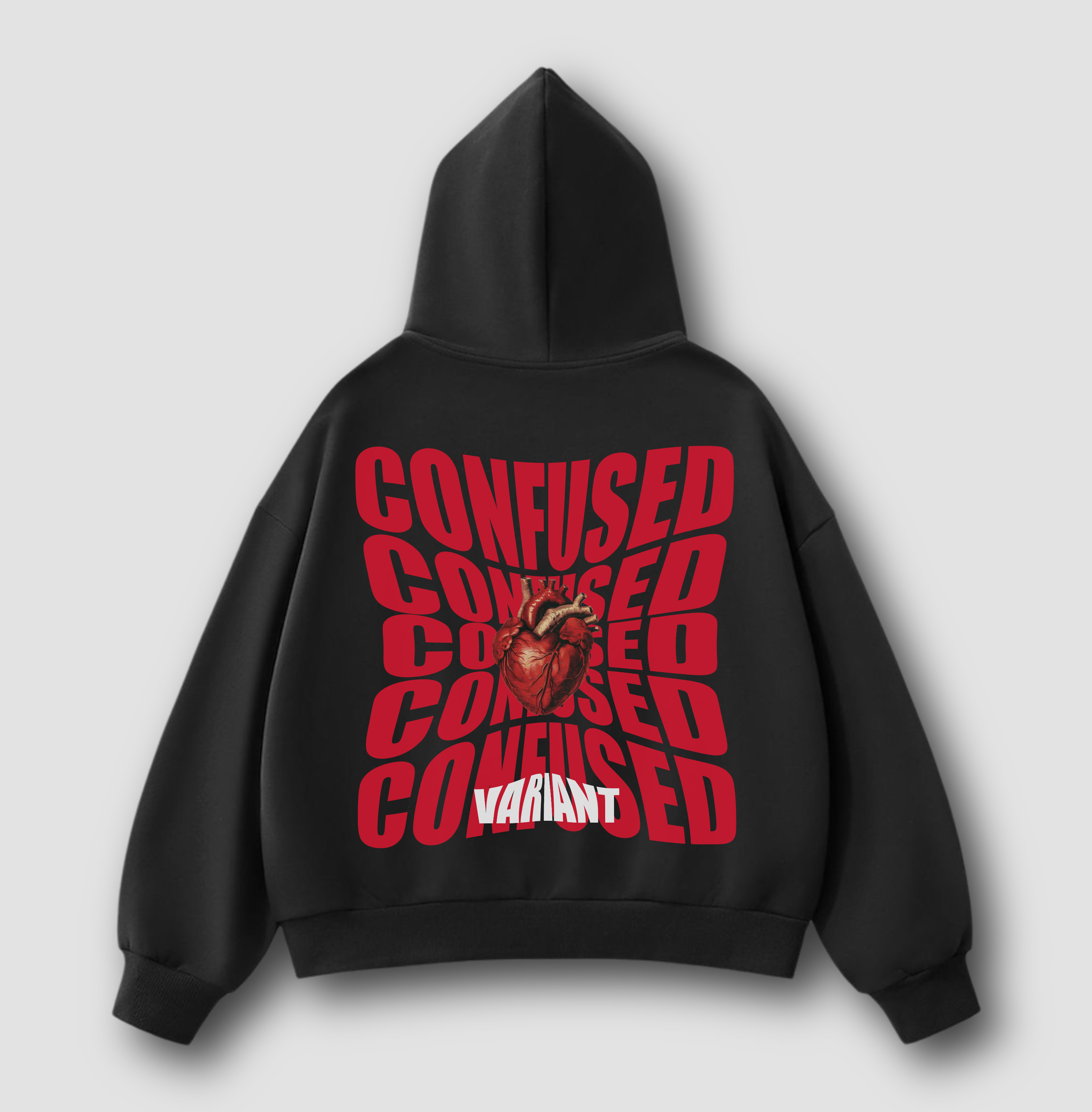 “Confused Heart” Premium Oversized Hoodie