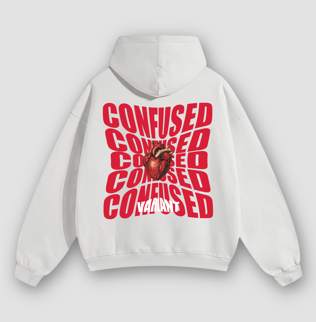 “Confused Heart” Premium Oversized Hoodie