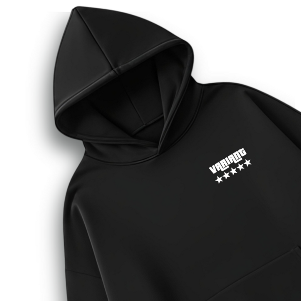 GTA-Inspired Oversized Black Premium Hoodie | 400 GSM
