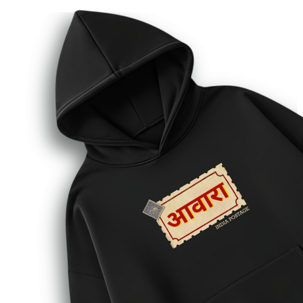 Awara Variant - Oversized Black Premium Hoodie | 400 GSM