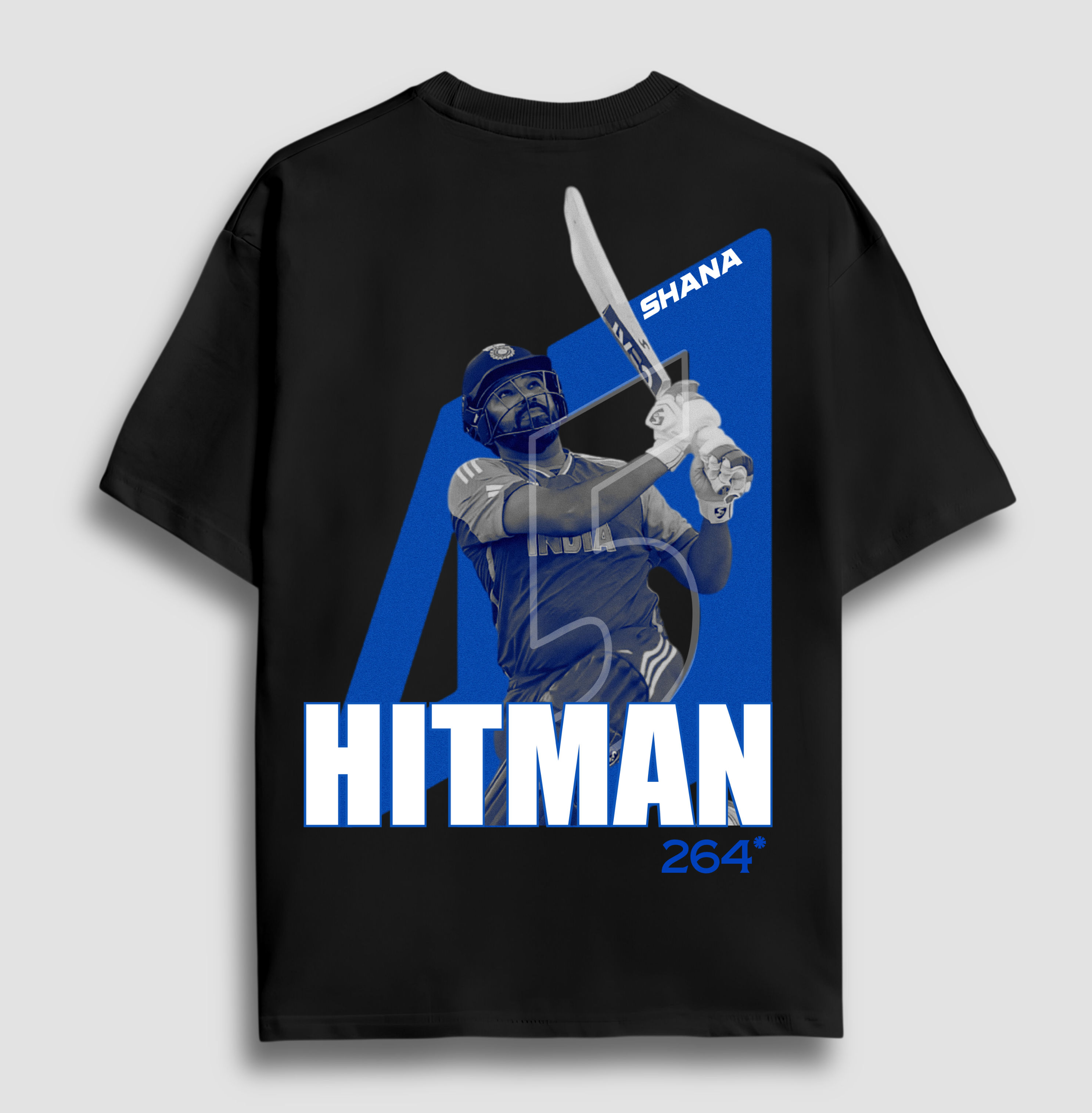 “Mumbai Cha Raja – Hitman Edition” Rohit Sharma oversize T-shirt