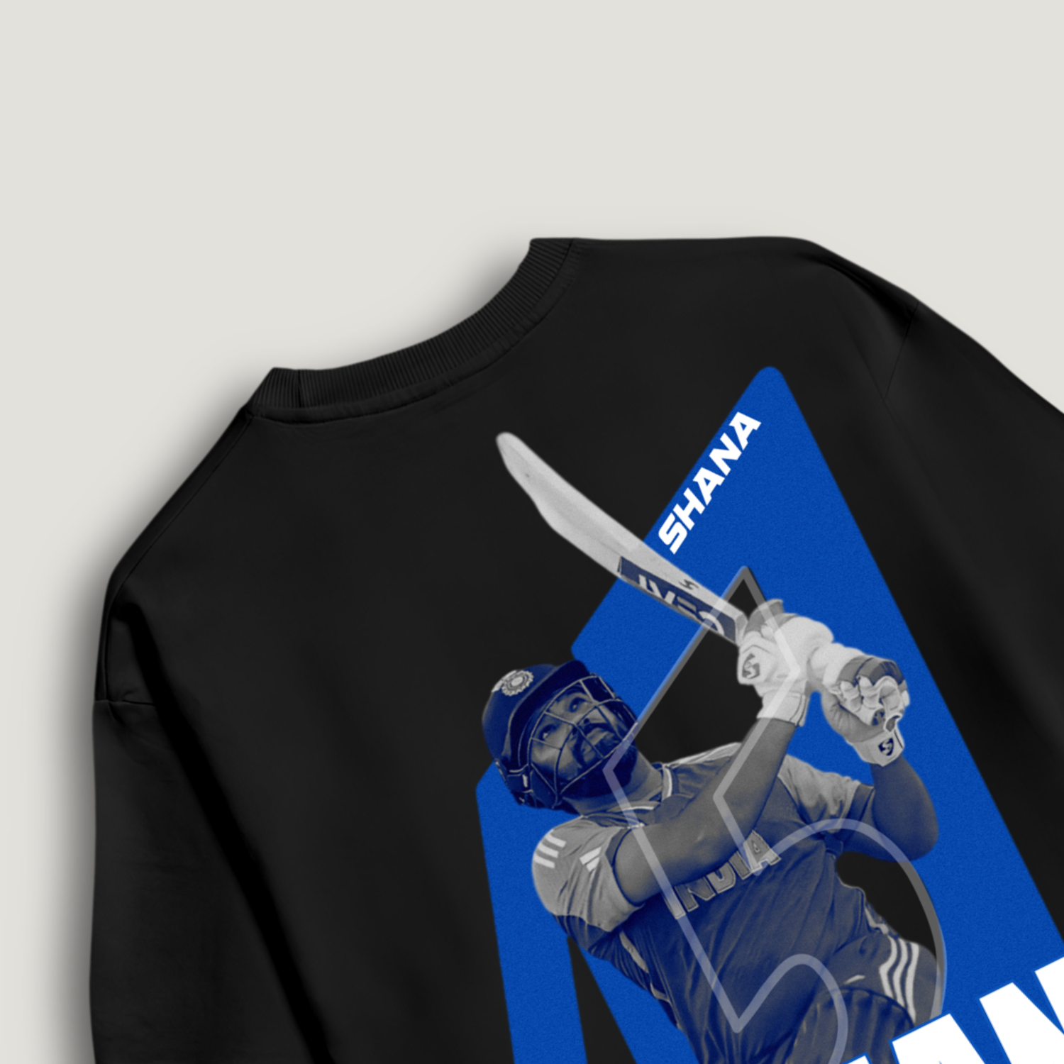 “Mumbai Cha Raja – Hitman Edition” Rohit Sharma oversize T-shirt