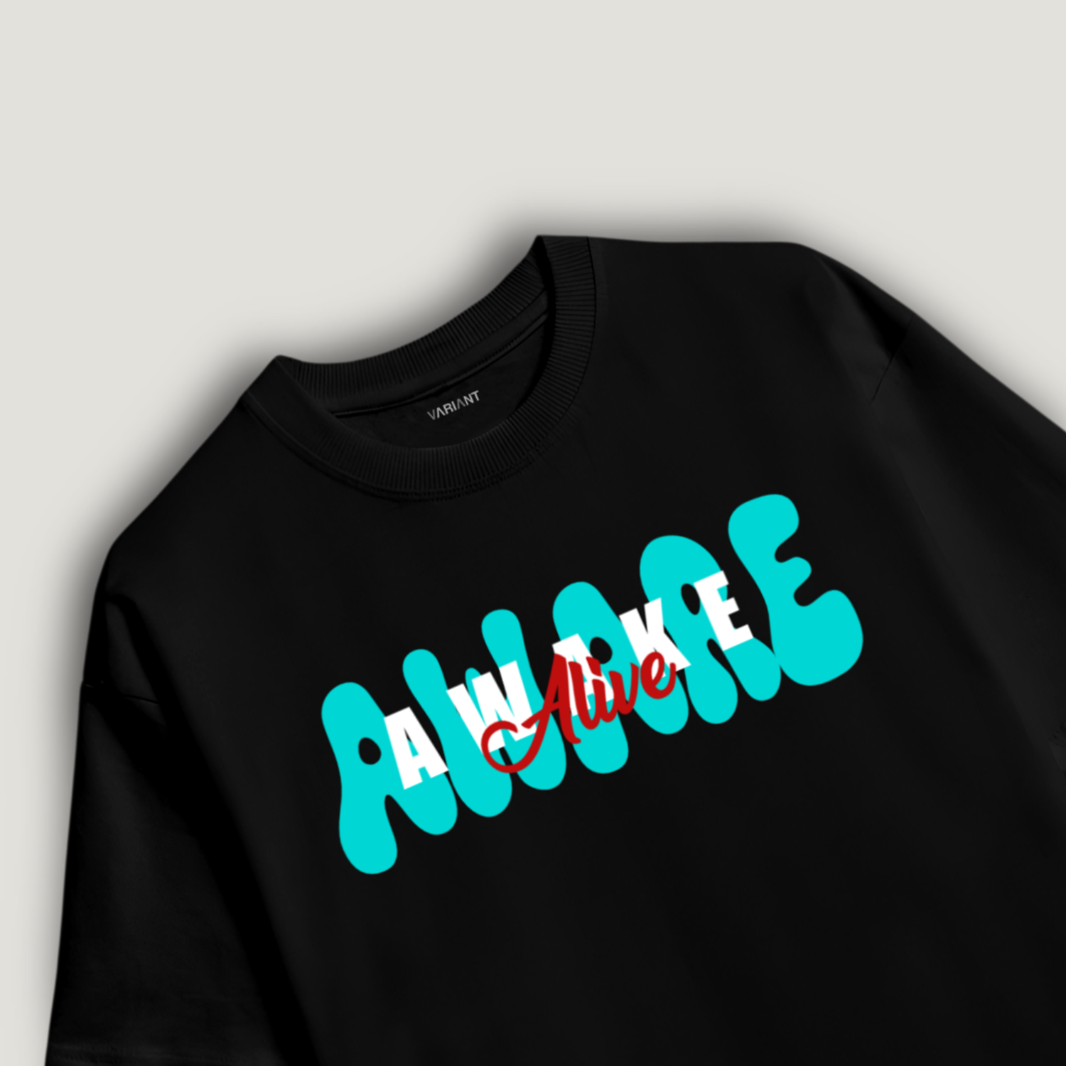 Awake. Aware. Alive Unisex Oversized T-Shirt