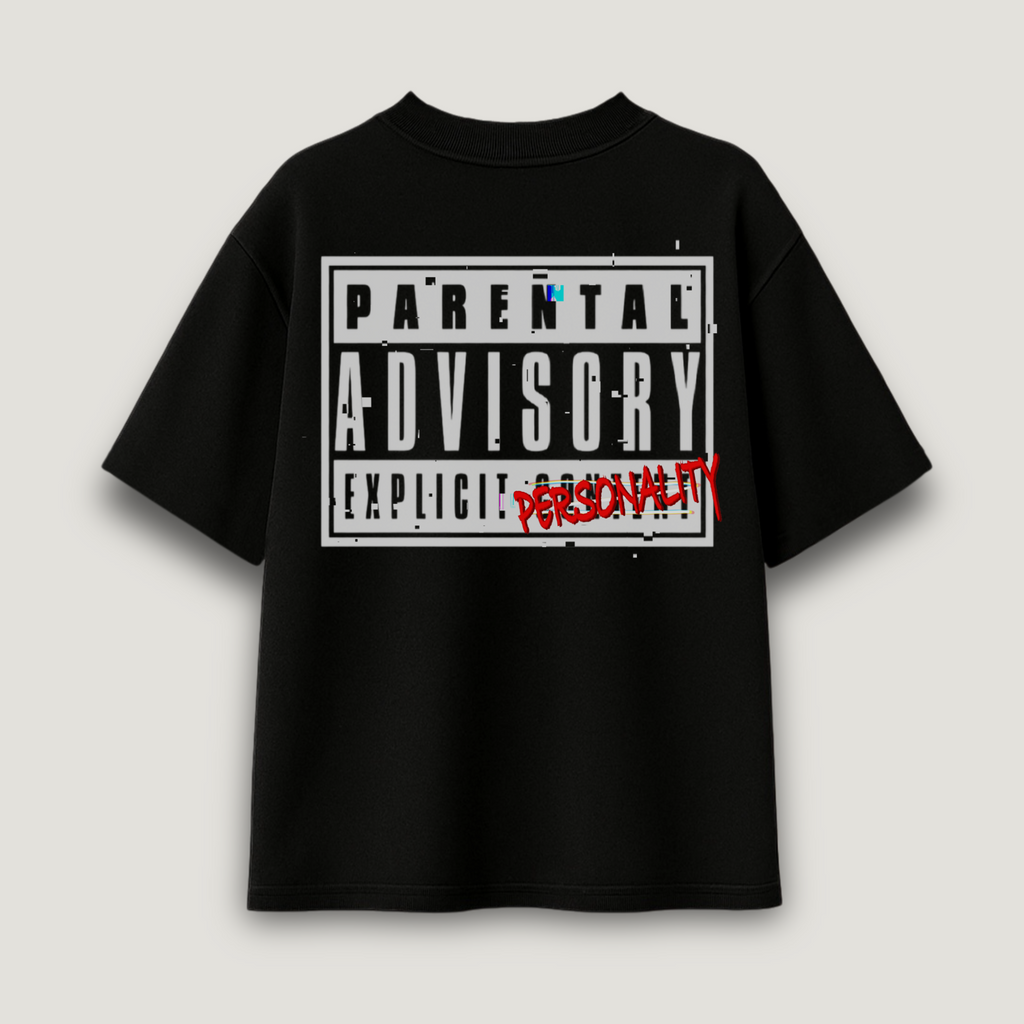 Parental Advisory Terry Oversized ( 260 GSM ) T-Shirt