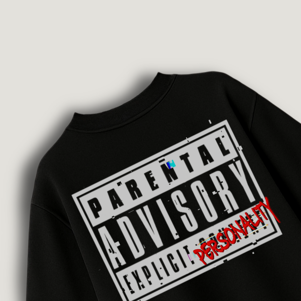 Parental Advisory Terry Oversized ( 260 GSM ) T-Shirt